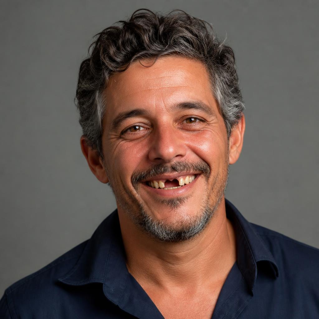 Caso 1 · Reabilitação estética — antes